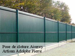 Pose de cloture  aiserey-21110 Artisan Adolphe Pierre