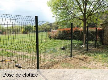 Pose de cloture