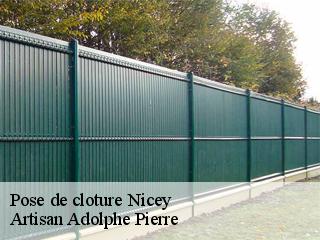 Pose de cloture  nicey-21330 Artisan Adolphe Pierre