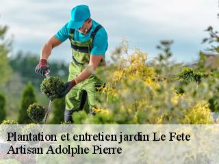 Plantation et entretien jardin  le-fete-21230 Artisan Adolphe Pierre